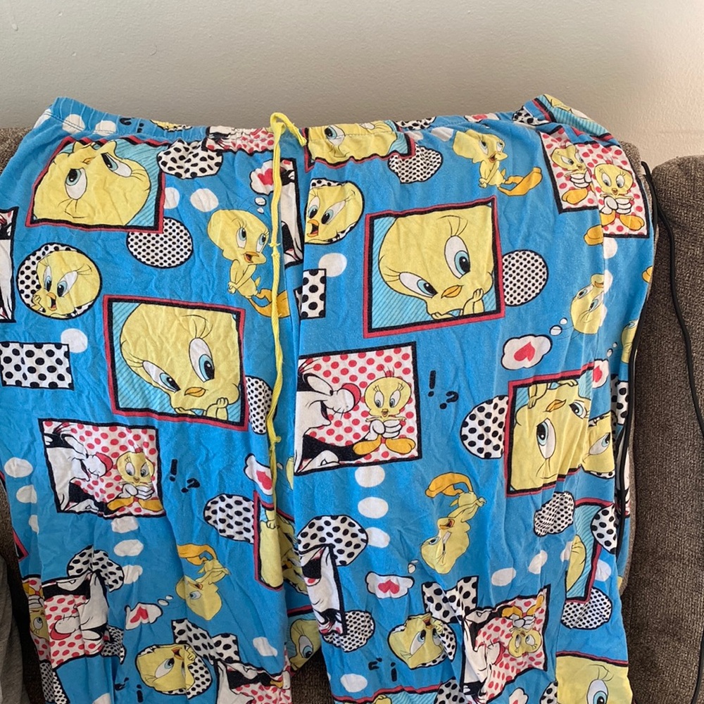 Tweety bird pajama pants
